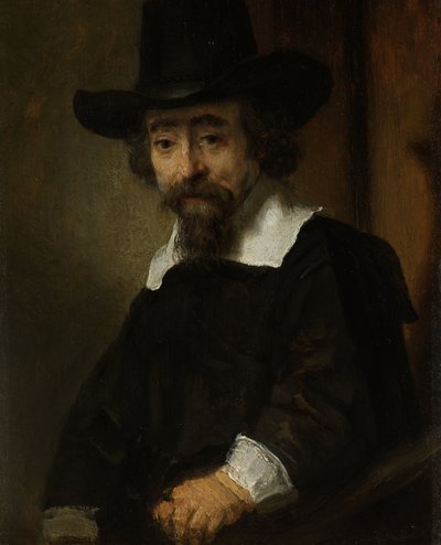 Portrait of a Man, Presumably Dr. Ephraim Bueno by Rembrandt van Rijn